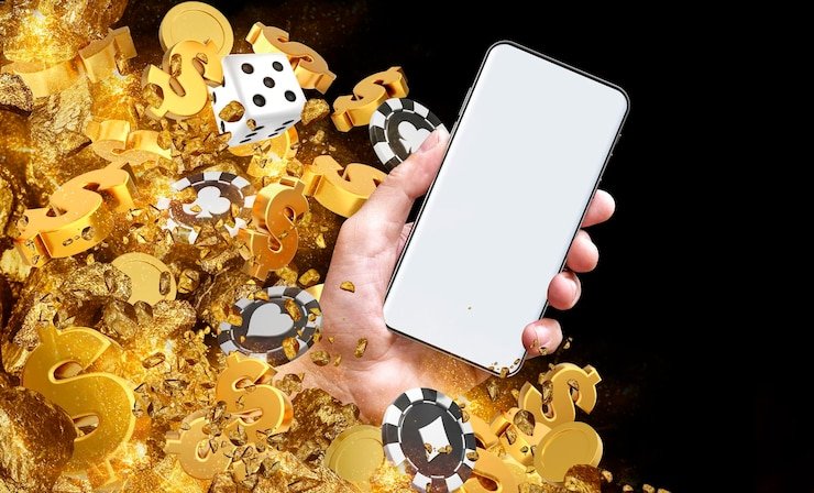Antarmuka aplikasi mobile dishonored menampilkan menu permainan dan opsi deposit